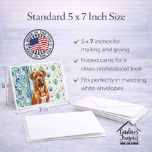 Load image into Gallery viewer, Mahogany Dogue de Bordeaux Coastal Sea Glass Greeting Cards Pack of 8