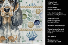 Load image into Gallery viewer, Blue Roan &amp; Tan English Cocker Spaniel Coastal Sea Glass Kitchen Towel