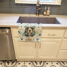 Load image into Gallery viewer, Blue Roan &amp; Tan English Cocker Spaniel Coastal Sea Glass Kitchen Towel