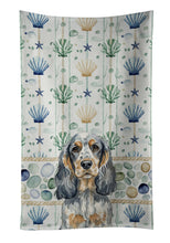 Load image into Gallery viewer, Blue Roan &amp; Tan English Cocker Spaniel Coastal Sea Glass Kitchen Towel