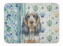 Load image into Gallery viewer, Blue Roan &amp; Tan English Cocker Spaniel Coastal Sea Glass Memory Foam Kitchen Mat