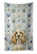 Load image into Gallery viewer, Lemon Roan English Cocker Spaniel Coastal Sea Glass Kitchen Towel