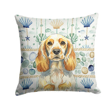 Load image into Gallery viewer, Lemon Roan English Cocker Spaniel Coastal Sea Glass Throw Pillow