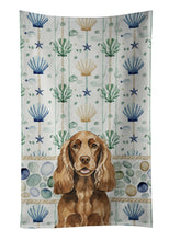 Load image into Gallery viewer, Liver English Cocker Spaniel Coastal Sea Glass Kitchen Towel