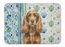 Load image into Gallery viewer, Liver English Cocker Spaniel Coastal Sea Glass Memory Foam Kitchen Mat