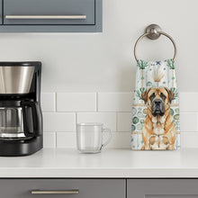 Load image into Gallery viewer, Apricot English Mastiff Coastal Sea Glass Kitchen Towel
