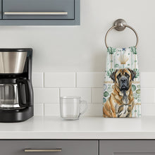 Load image into Gallery viewer, Brindle English Mastiff Coastal Sea Glass Kitchen Towel