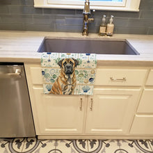 Load image into Gallery viewer, Brindle English Mastiff Coastal Sea Glass Kitchen Towel
