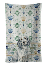 Load image into Gallery viewer, Blue Belton English Setter Coastal Sea Glass Kitchen Towel