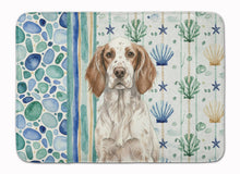 Load image into Gallery viewer, Liver Belton English Setter Coastal Sea Glass Memory Foam Kitchen Mat