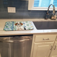 Load image into Gallery viewer, Tricolor English Setter Coastal Sea Glass Dish Drying Mat