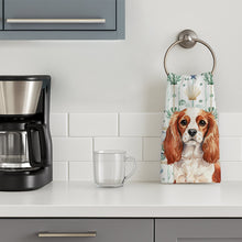 Load image into Gallery viewer, Blenheim English Toy Spaniel Coastal Sea Glass Kitchen Towel