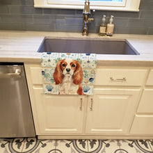 Load image into Gallery viewer, Blenheim English Toy Spaniel Coastal Sea Glass Kitchen Towel