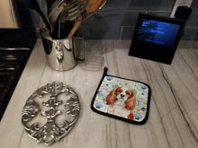Load image into Gallery viewer, Blenheim English Toy Spaniel Coastal Sea Glass Pair of Pot Holders