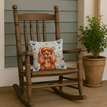 Load image into Gallery viewer, Ruby English Toy Spaniel Coastal Sea Glass Throw Pillow
