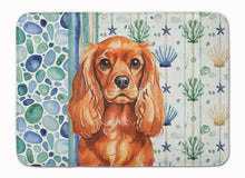 Load image into Gallery viewer, Ruby English Toy Spaniel Coastal Sea Glass Memory Foam Kitchen Mat