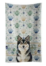 Load image into Gallery viewer, Finnish Lapphund Coastal Sea Glass Kitchen Towel