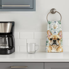 Load image into Gallery viewer, Fawn French Bulldog Coastal Sea Glass Kitchen Towel