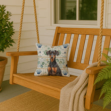 Load image into Gallery viewer, German Pinscher Coastal Sea Glass Throw Pillow