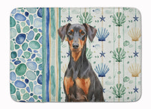 Load image into Gallery viewer, German Pinscher Coastal Sea Glass Memory Foam Kitchen Mat