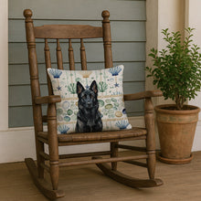 Load image into Gallery viewer, Black German Shepherd Coastal Sea Glass Throw Pillow