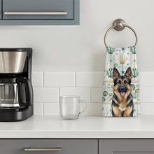 Load image into Gallery viewer, German Shepherd Coastal Sea Glass Kitchen Towel