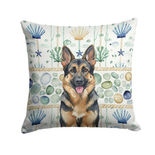 Load image into Gallery viewer, German Shepherd Coastal Sea Glass Throw Pillow