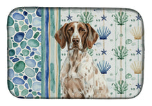 Load image into Gallery viewer, German Shorthaired Pointer Coastal Sea Glass Dish Drying Mat