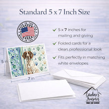 Load image into Gallery viewer, German Shorthaired Pointer Coastal Sea Glass Greeting Cards Pack of 8