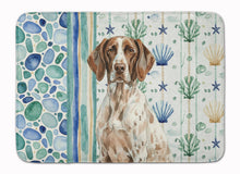 Load image into Gallery viewer, German Shorthaired Pointer Coastal Sea Glass Memory Foam Kitchen Mat
