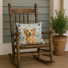Load image into Gallery viewer, Golden Retriever Coastal Sea Glass Throw Pillow