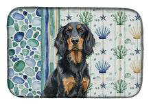 Load image into Gallery viewer, Gordon Setter Coastal Sea Glass Dish Drying Mat