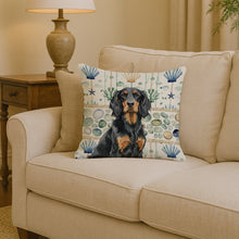 Load image into Gallery viewer, Gordon Setter Coastal Sea Glass Throw Pillow