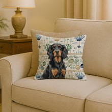 Load image into Gallery viewer, Gordon Setter Coastal Sea Glass Throw Pillow