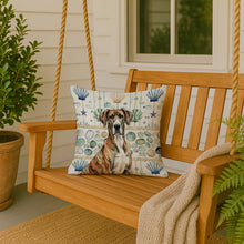 Load image into Gallery viewer, Brindle Great Dane Coastal Sea Glass Throw Pillow