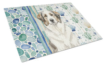 Load image into Gallery viewer, Badger Great Pyrenees Coastal Sea Glass Glass Cutting Board