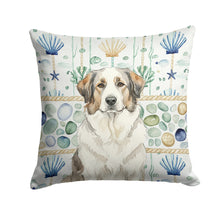 Load image into Gallery viewer, Badger Great Pyrenees Coastal Sea Glass Throw Pillow