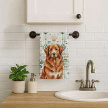 Load image into Gallery viewer, Reddish Brown Great Pyrenees Coastal Sea Glass Kitchen Towel