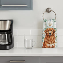 Load image into Gallery viewer, Reddish Brown Great Pyrenees Coastal Sea Glass Kitchen Towel