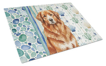 Load image into Gallery viewer, Reddish Brown Great Pyrenees Coastal Sea Glass Glass Cutting Board