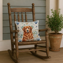 Load image into Gallery viewer, Reddish Brown Great Pyrenees Coastal Sea Glass Throw Pillow