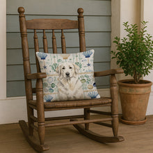 Load image into Gallery viewer, White Great Pyrenees Coastal Sea Glass Throw Pillow