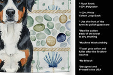Load image into Gallery viewer, Greater Swiss Mountain Dog Coastal Sea Glass Kitchen Towel