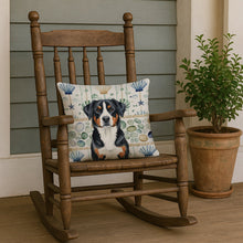 Load image into Gallery viewer, Greater Swiss Mountain Dog Coastal Sea Glass Throw Pillow
