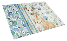 Load image into Gallery viewer, Fawn Greyhound Coastal Sea Glass Glass Cutting Board
