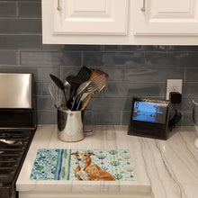 Load image into Gallery viewer, Red Greyhound Coastal Sea Glass Glass Cutting Board