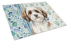 Load image into Gallery viewer, Parti-color Havanese Coastal Sea Glass Glass Cutting Board
