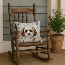 Load image into Gallery viewer, Parti-color Havanese Coastal Sea Glass Throw Pillow