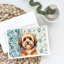 Load image into Gallery viewer, Sable Havanese Coastal Sea Glass Greeting Cards Pack of 8