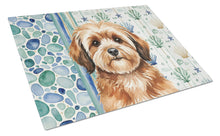 Load image into Gallery viewer, Sable Havanese Coastal Sea Glass Glass Cutting Board